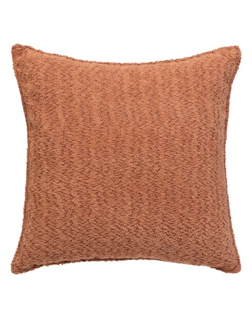 Lot de 2 coussins bouclés Soana terracotta - 45x45 cm