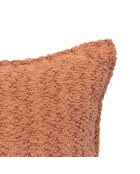 Lot de 2 coussins bouclés Soana terracotta - 45x45 cm