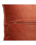 Lot de 2 coussins bouclés Soana terracotta - 45x45 cm