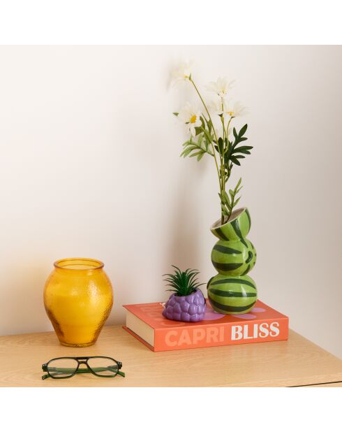 Vase en céramique Fruity assortie - H.22 cm
