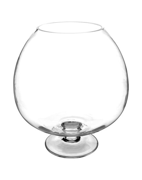 Coupe sur pied en verre Reda transparent - H.32 cm