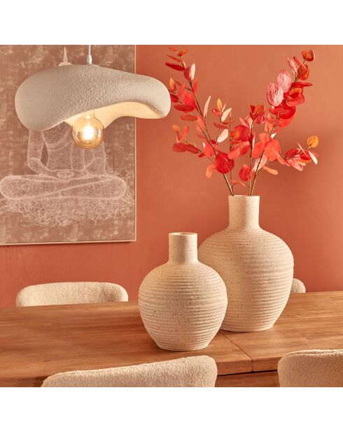Suspension en plastique Teiva blanche - L.45