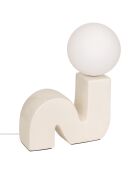 Lampe à poser Sibil beige - H.33.5 cm