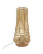 Lámpara Mahe de bambú natural - H.38 cm