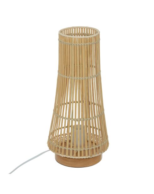 Lampe bamb Mahe naturelle - H.38 cm
