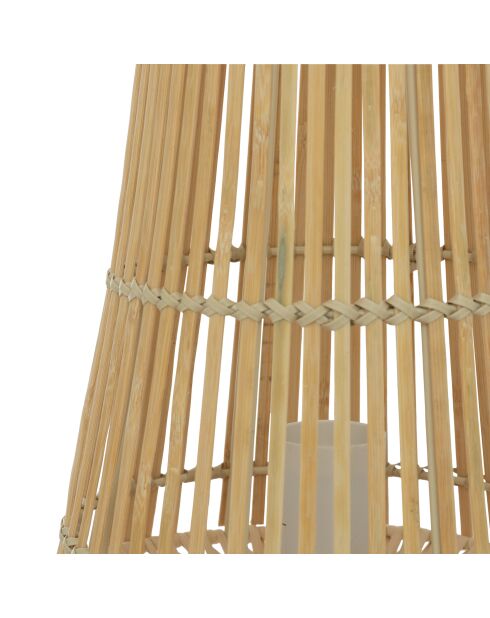 Lampe bamb Mahe naturelle - H.38 cm