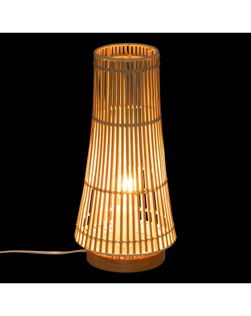 Lámpara Mahe de bambú natural - H.38 cm