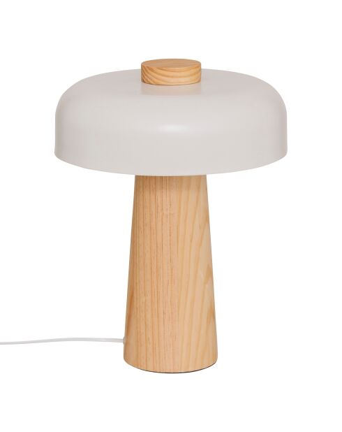 Lampe champi Pola blanche - H.36 cm