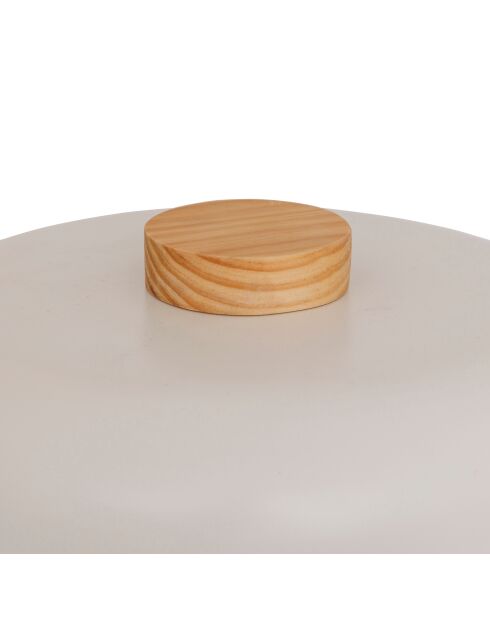 Lampe champi Pola blanche - H.36 cm