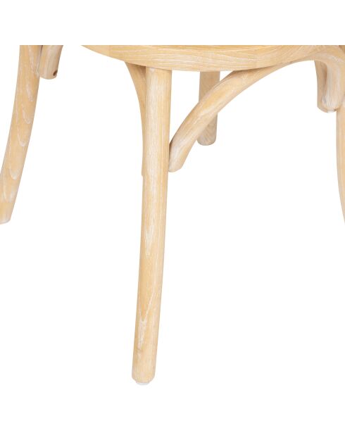 Chaise bistrot en bois Drevo beige - 50x42x90 cm