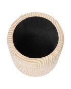 Lot de 2 Poufs coffre chen Nubo beiges - 31 x 31 x 34 cm