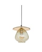 Suspension en verre Nateo ambre - D.23 cm