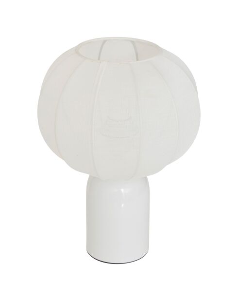 Lampe Tobie blanche - H.33 cm