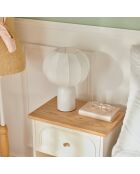 Lampe Tobie blanche - H.33 cm