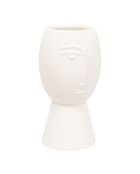 Vase en céramique visage Pam assortie - H.19.8 cm