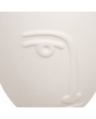 Vase en céramique visage Pam assortie - H.19.8 cm