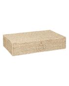 Set de 2 cestas de paja RGT XL beige - 60 x 40 x 17 cm