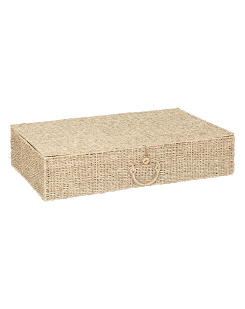 Lot de 2 paniers paille RGT XL beige - 60 x 40 x 17 cm