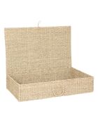 Set de 2 cestas de paja RGT XL beige - 60 x 40 x 17 cm