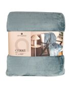 Plaid flan550 Cuddly bleu - 180x230 cm