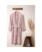 Peignoir gaze de coton rose