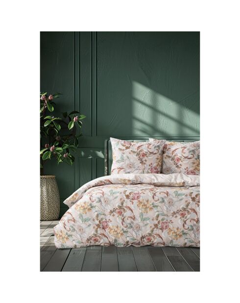 Housse de couette avec une taie d'oreiller en coton Isabella imprimé multicolore - 140x200 cm
