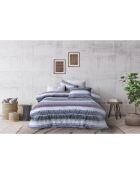 Parure de lit avec 2 taies d'oreiller en coton imprimé Morgan multicolore