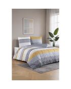 Parure housse de couette avec un taie d'oreiller en coton imprimé multicolore - 140x200 cm