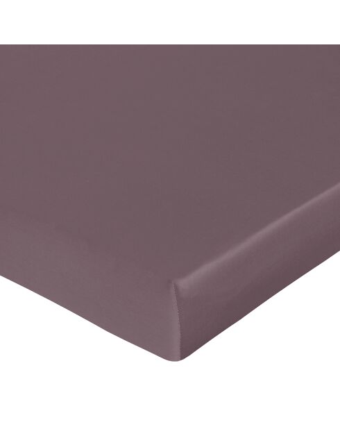 Spannbetttuch aus Baumwolle, 90 x 190 cm, Violett
