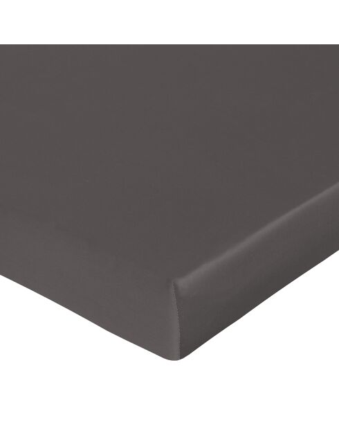 Spannbetttuch aus Baumwolle, 90 x 190 cm, Anthrazit