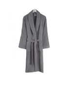 Albornoz gris de algodón para hombre