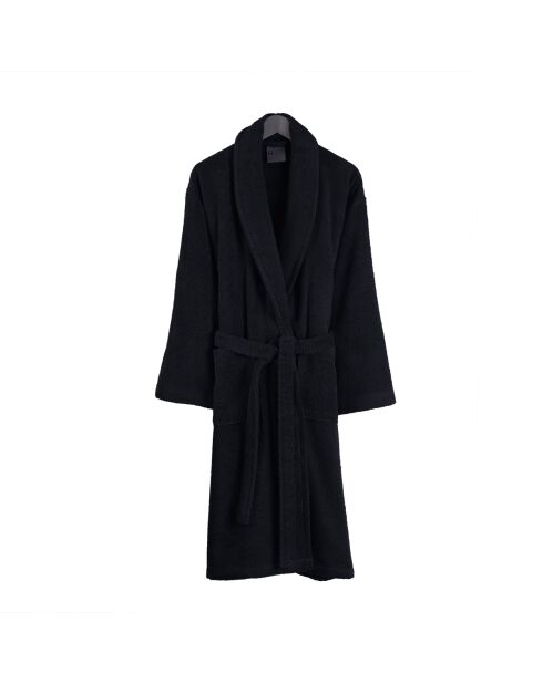 Peignoir homme en coton noir