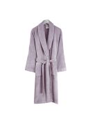 Peignoir femme en coton rose