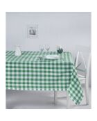 Nappe en coton Carreaux verte - 150x250 cm
