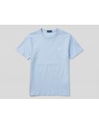 T-shirt en coton coupe ajustée personnalisée bleu ciel