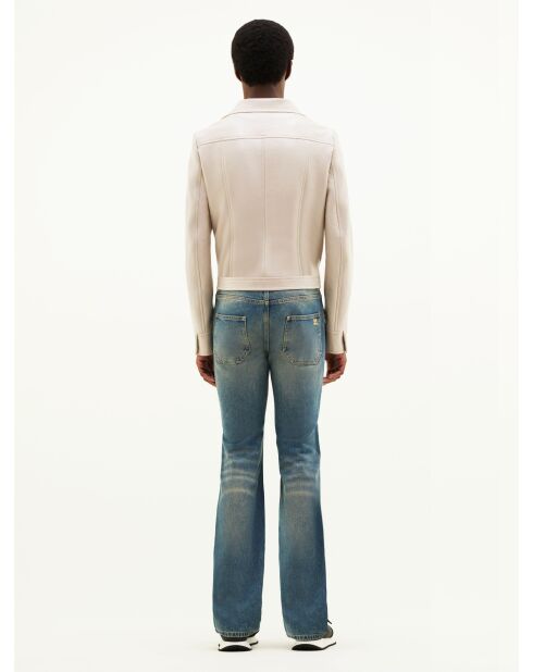 Veste Réédition en Vinyle – Courrèges – Gris Mastic