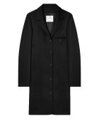 Manteau Trapèze Héritage en Laine – Courrèges – Noir