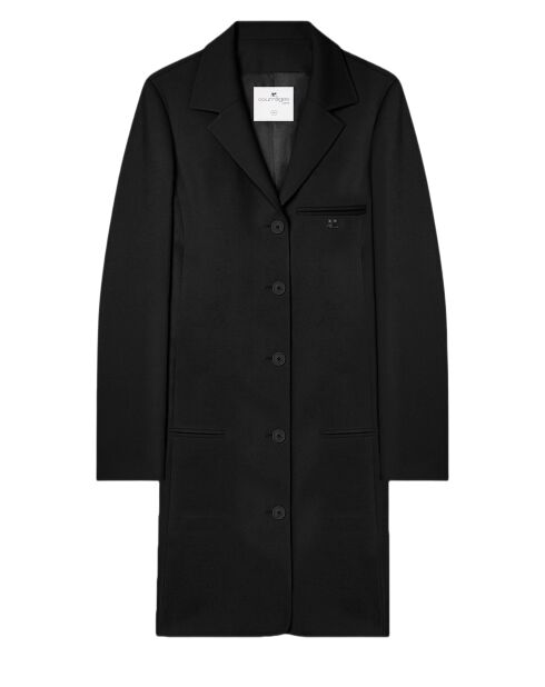 Manteau Trapèze Héritage en Laine – Courrèges – Noir