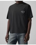 T-Shirt Exford Logo Poche – Acne Studios – Noir Délavé