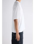 T-Shirt Exford Logo Poche – Acne Studios – Blanc Cassé