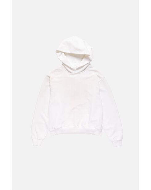Hoodie Fleece Logo – Acne Studios – Blanc
