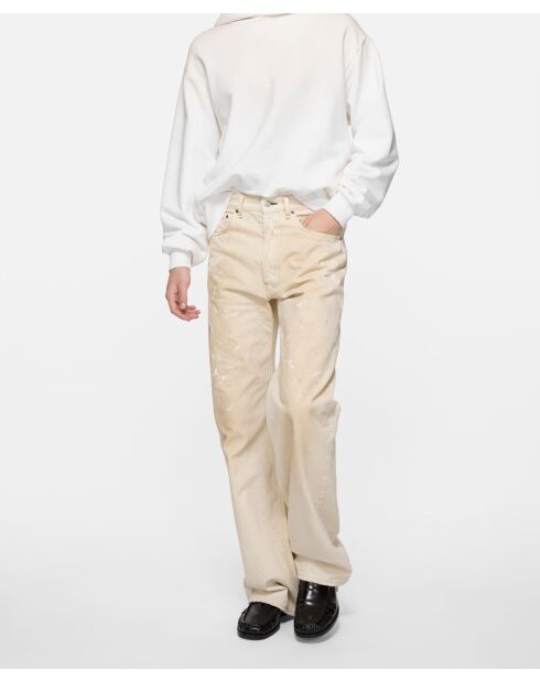 Hoodie Fleece Logo – Acne Studios – Blanc