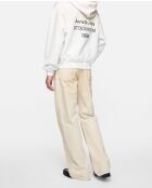 Hoodie Fleece Logo – Acne Studios – Blanc