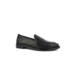 Mocassins en cuir noirs