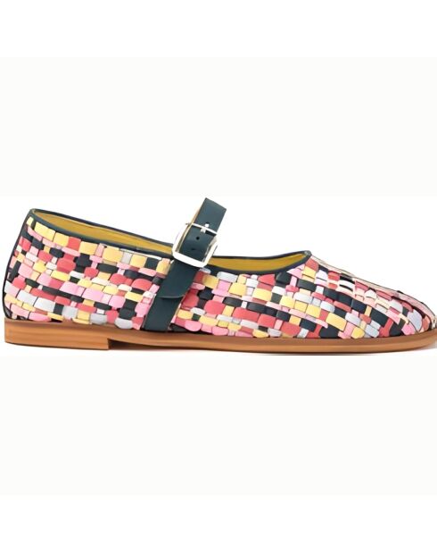 Babies à bride en cuir multicolores