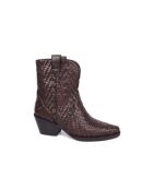 Dunkelbraune Cowboystiefel aus Leder
