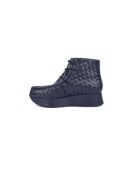 Bottines à plateforme en cuir noires