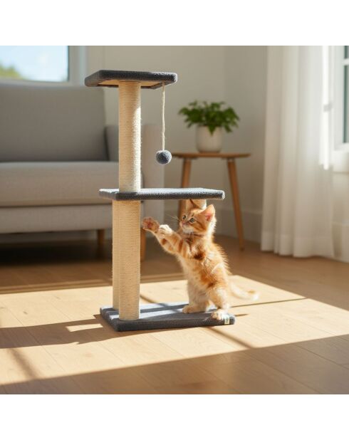 Katzenbaum Tina 1 anthrazit - 35x28x80 cm