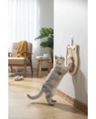 Gioco per gatti Kedi in tessuto crema - D.34 cm