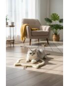 Gioco per gatti Kedi in tessuto crema - D.34 cm